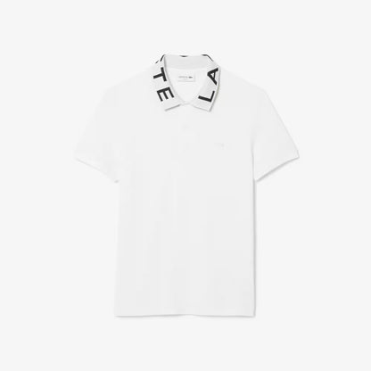 Polo Slim en Jacquard avec Marque