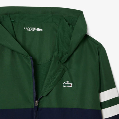 Veste de tennis à capuchon déperlante