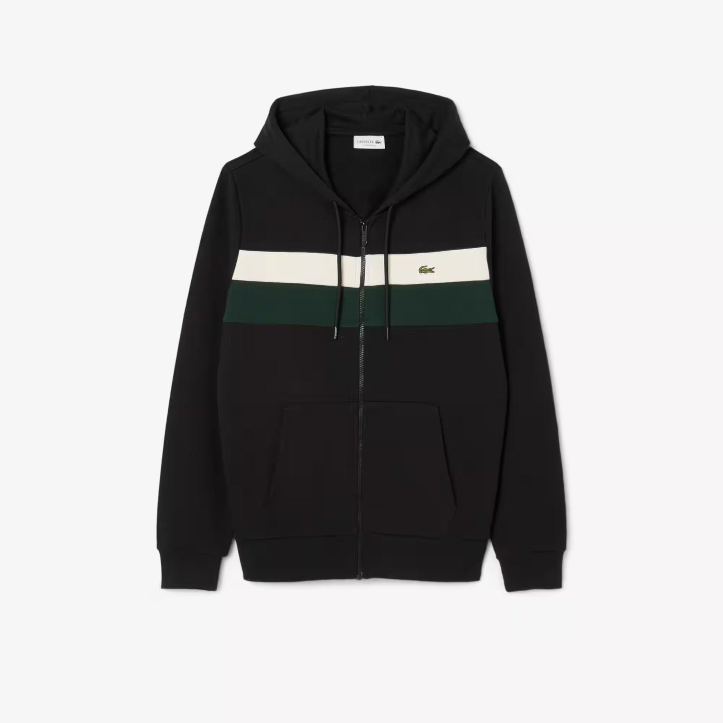 Sweat à capuche zippé color-block
