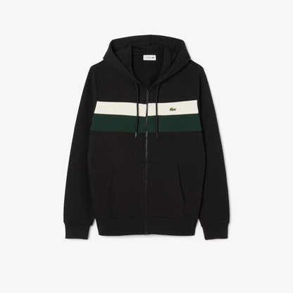 Sweat à capuche zippé color-block