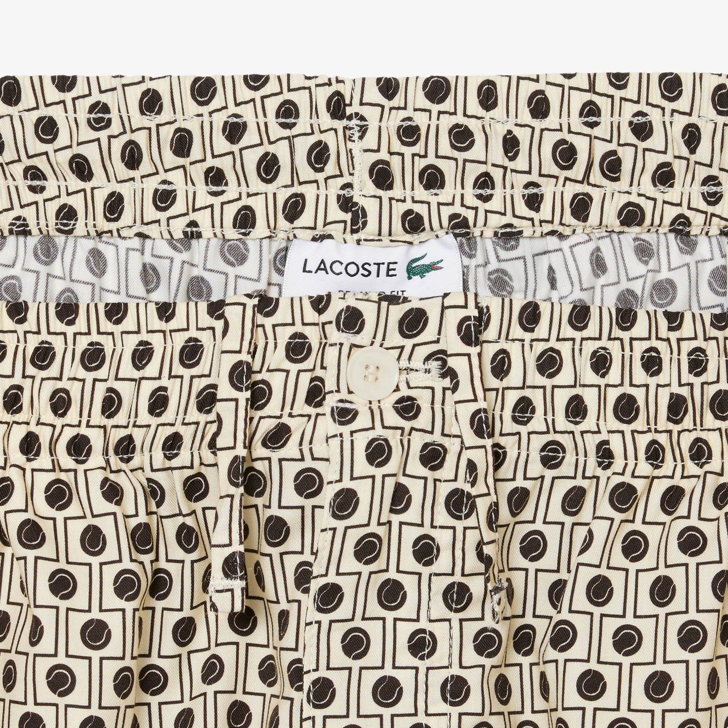 Short ample en mélange de coton imprimé