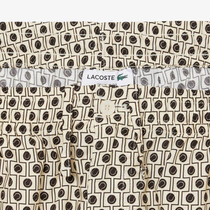 Short ample en mélange de coton imprimé