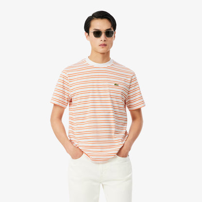 T-shirt en coton rayé