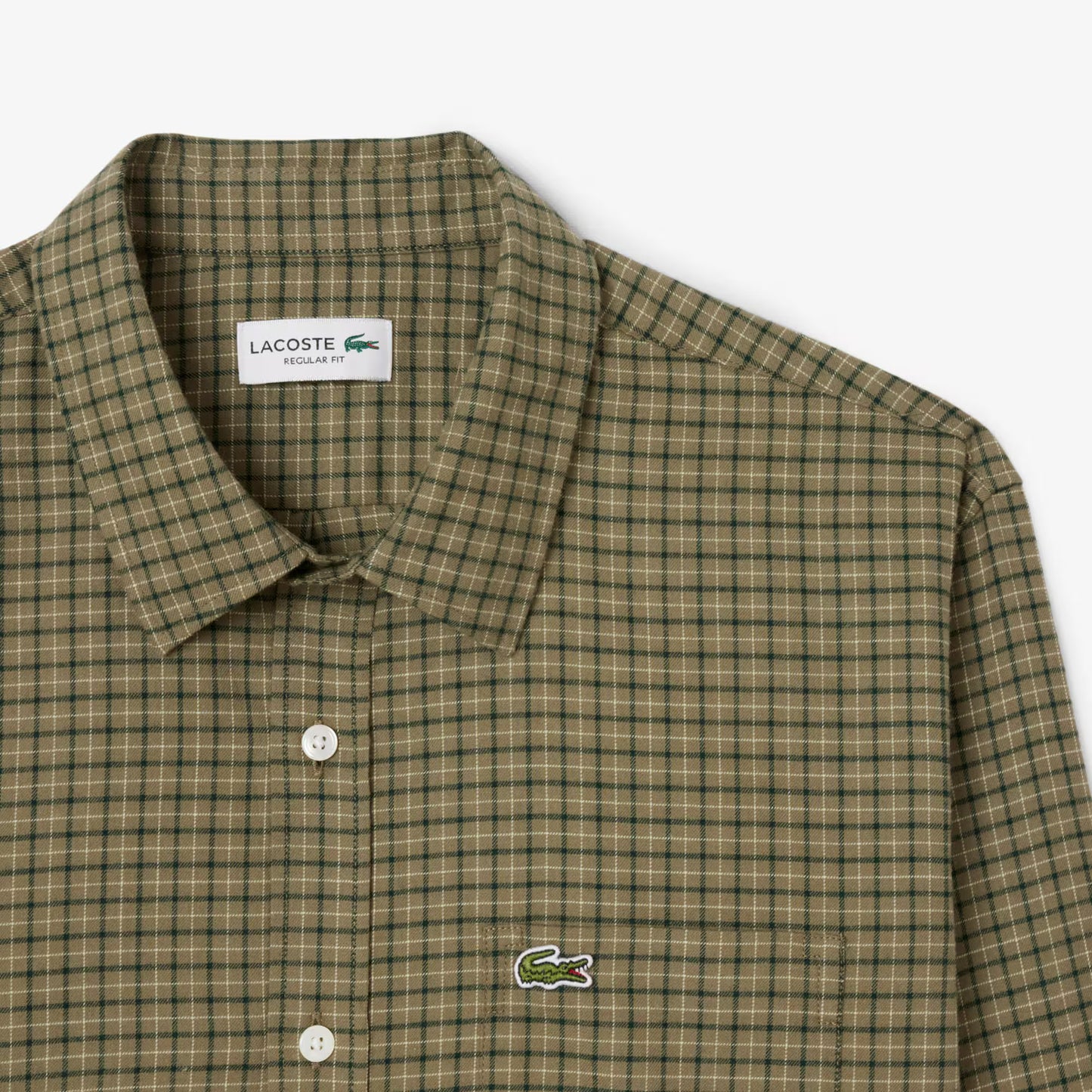 Chemise en flanelle à carreaux coupe droite