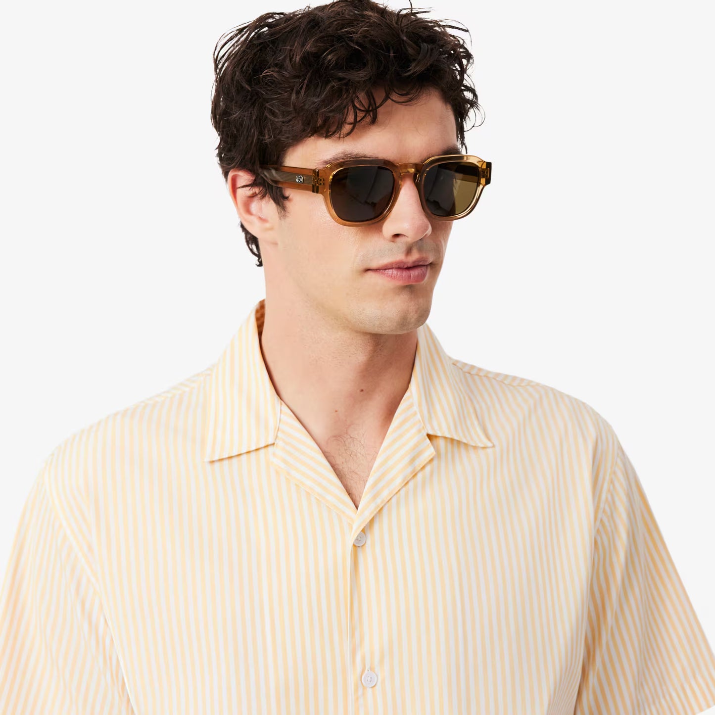 Chemise à rayures crocodile coupe décontractée