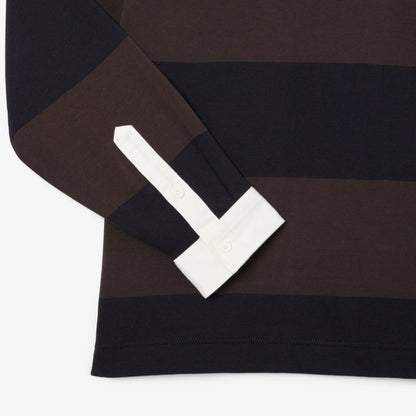 Polo de rugby rayé à coupe décontractée