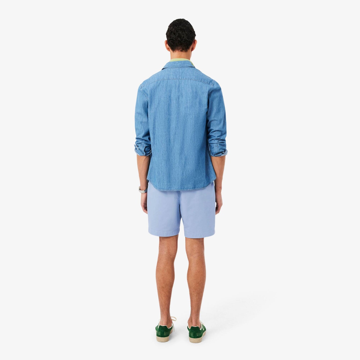 Short en coton stretch coupe droite