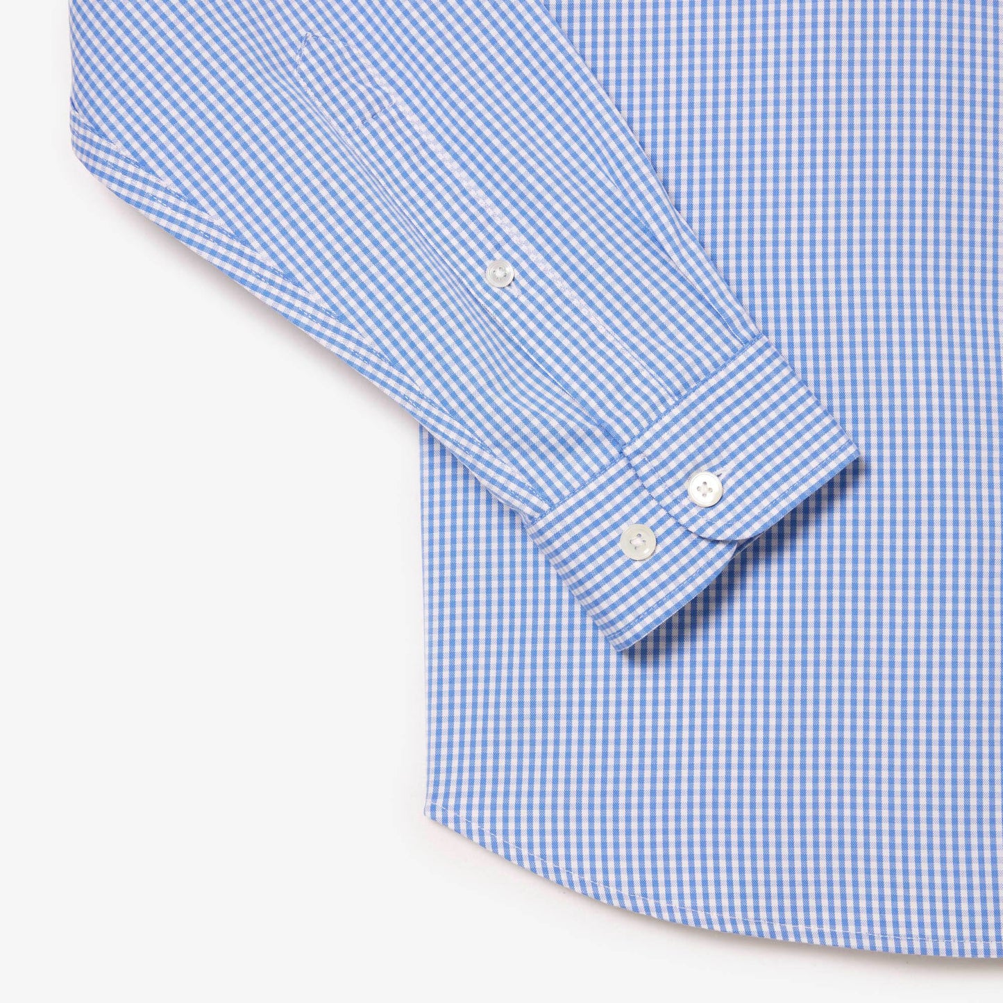 Chemise à carreaux en coton coupe droite