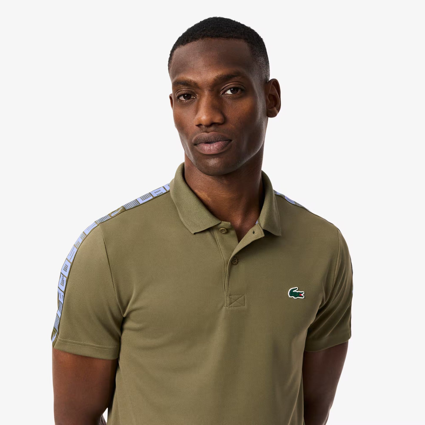 Polo de tennis à rayures Ultra Dry de marque