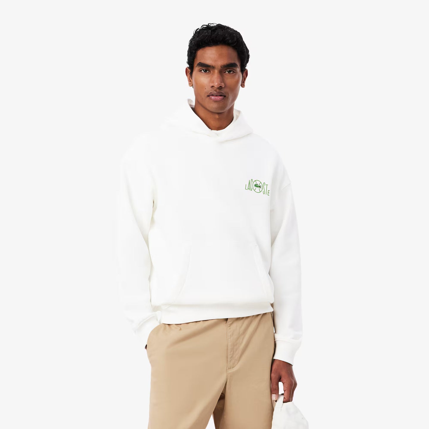 Sweat à capuche en polaire imprimé multiple