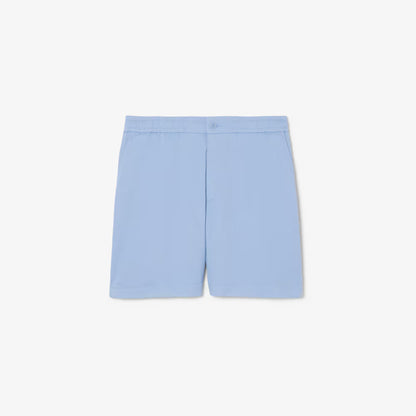 Short en coton stretch coupe droite