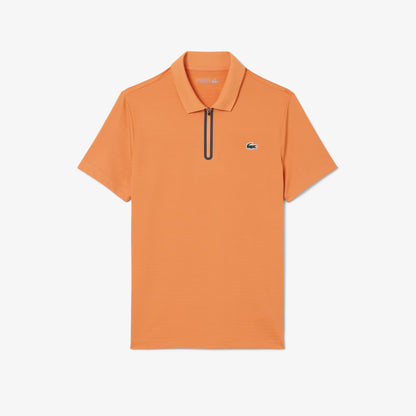 Polo de tennis en jacquard stretch ultra-respirant