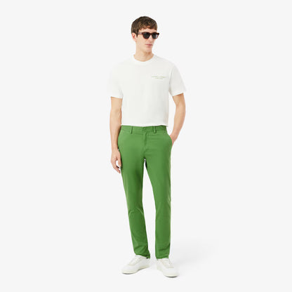 Pantalon Chino en Twill Extensible Coupe Ajustée