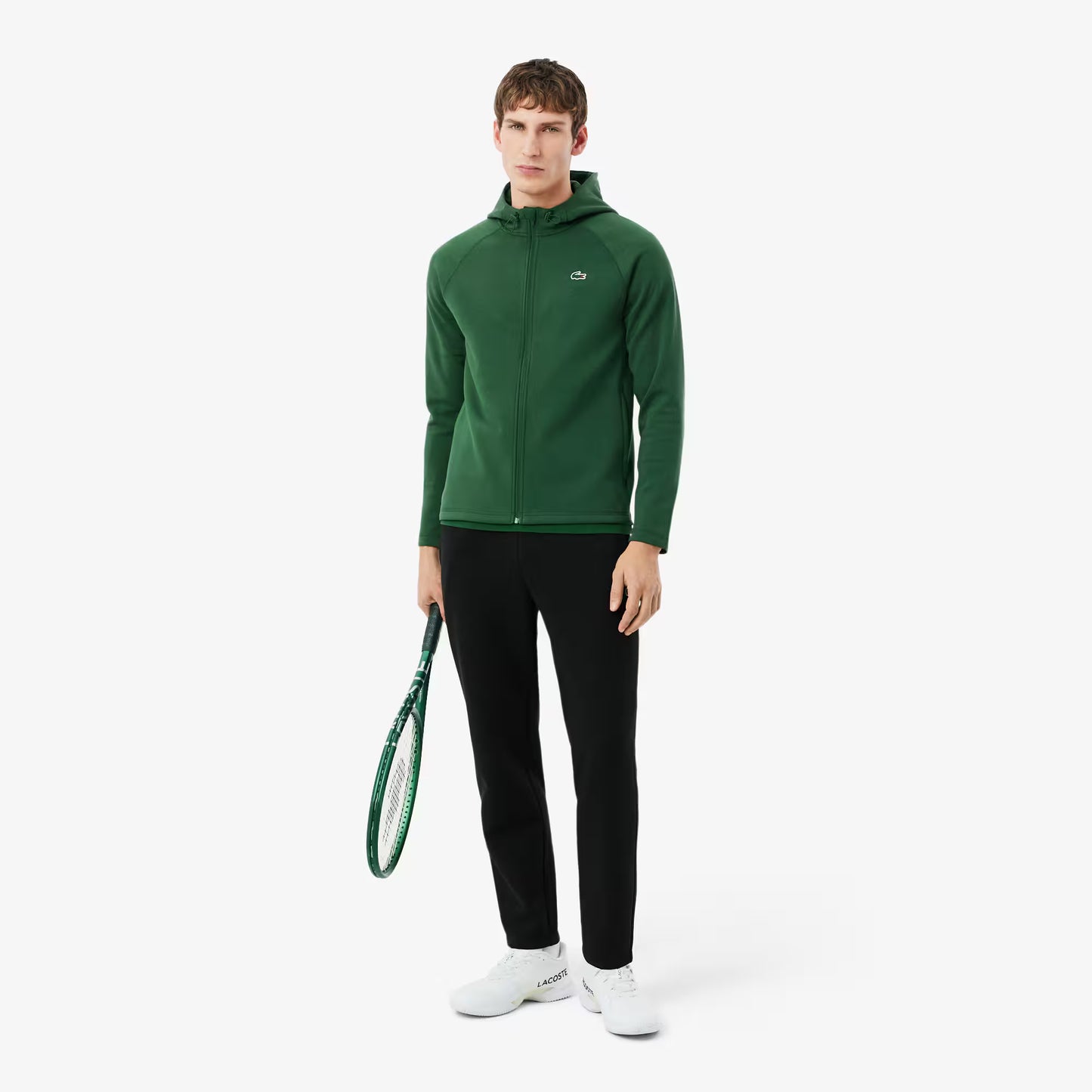 Sweat à capuche zippé extensible sport