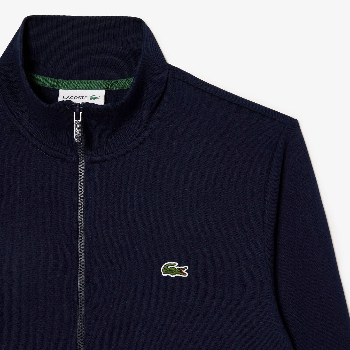 Sweat molletonné col montant zippé