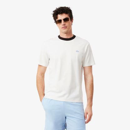 T-shirt en coton color-block coupe classique