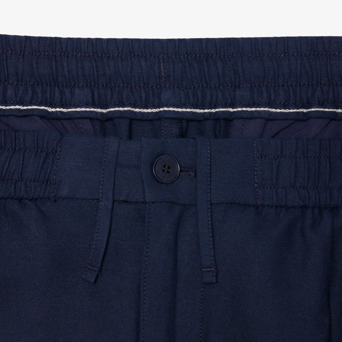Pantalon Chino en Lin Coupe Droite
