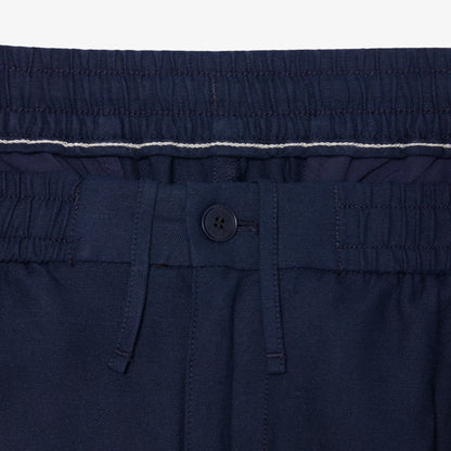 Pantalon Chino en Lin Coupe Droite