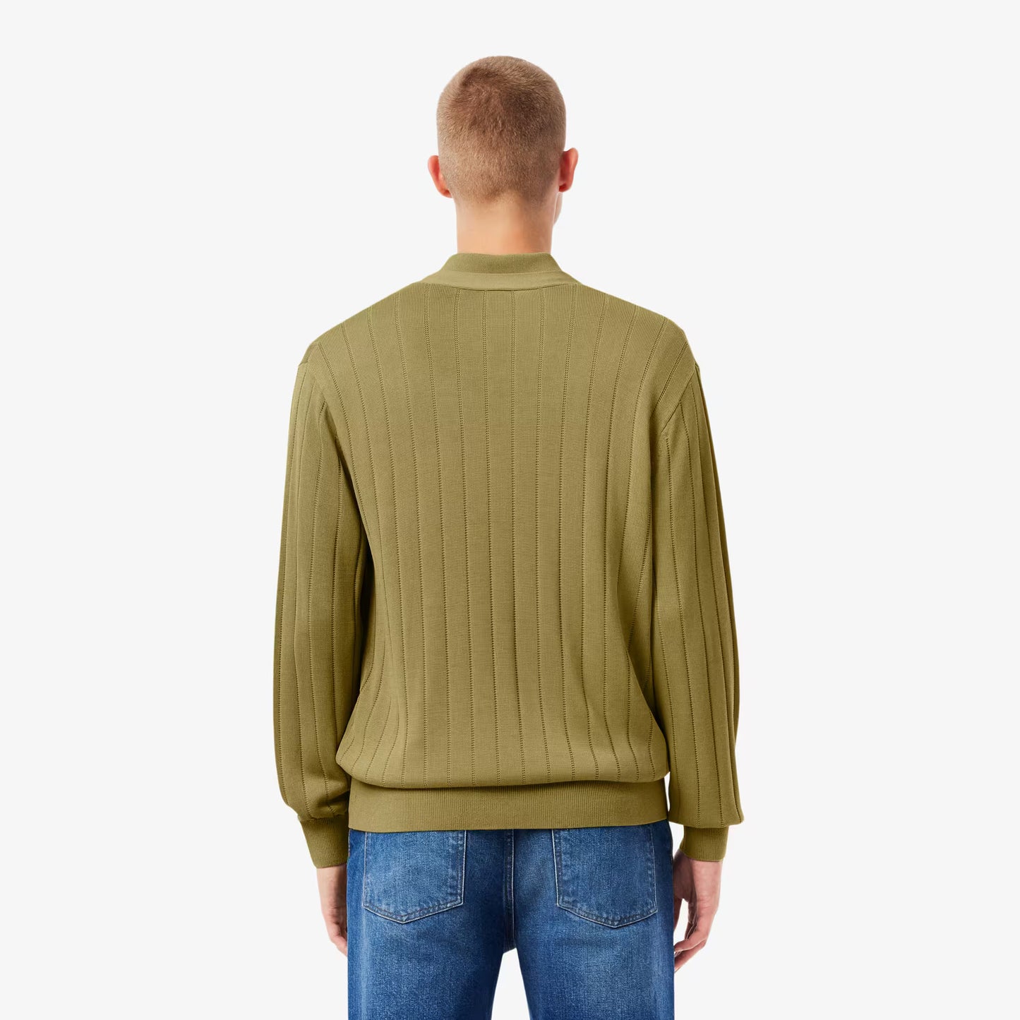 Cardigan en maille côtelée fluide