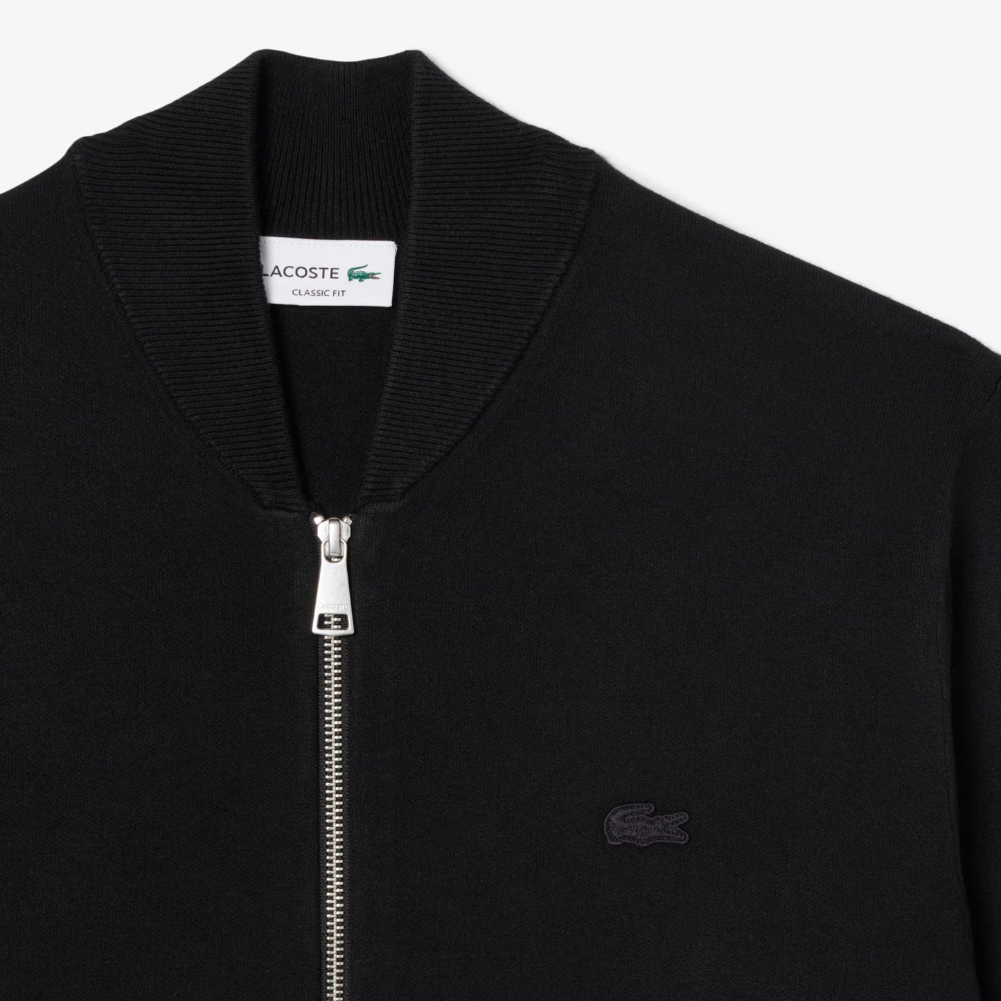Blouson bomber en maille double face zippé