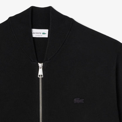 Blouson bomber en maille double face zippé