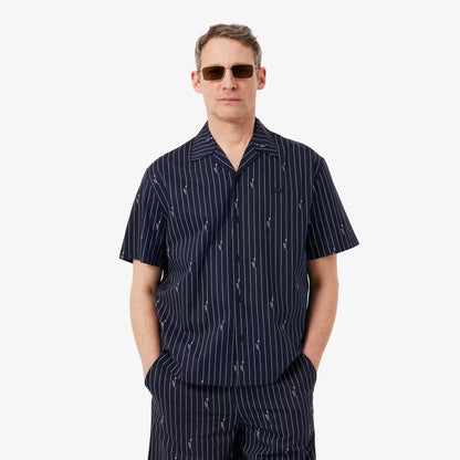 Chemise en twill imprimé coupe décontractée