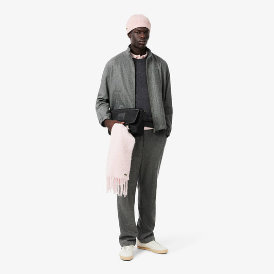 Rib Knit Brushed Wool Beanie