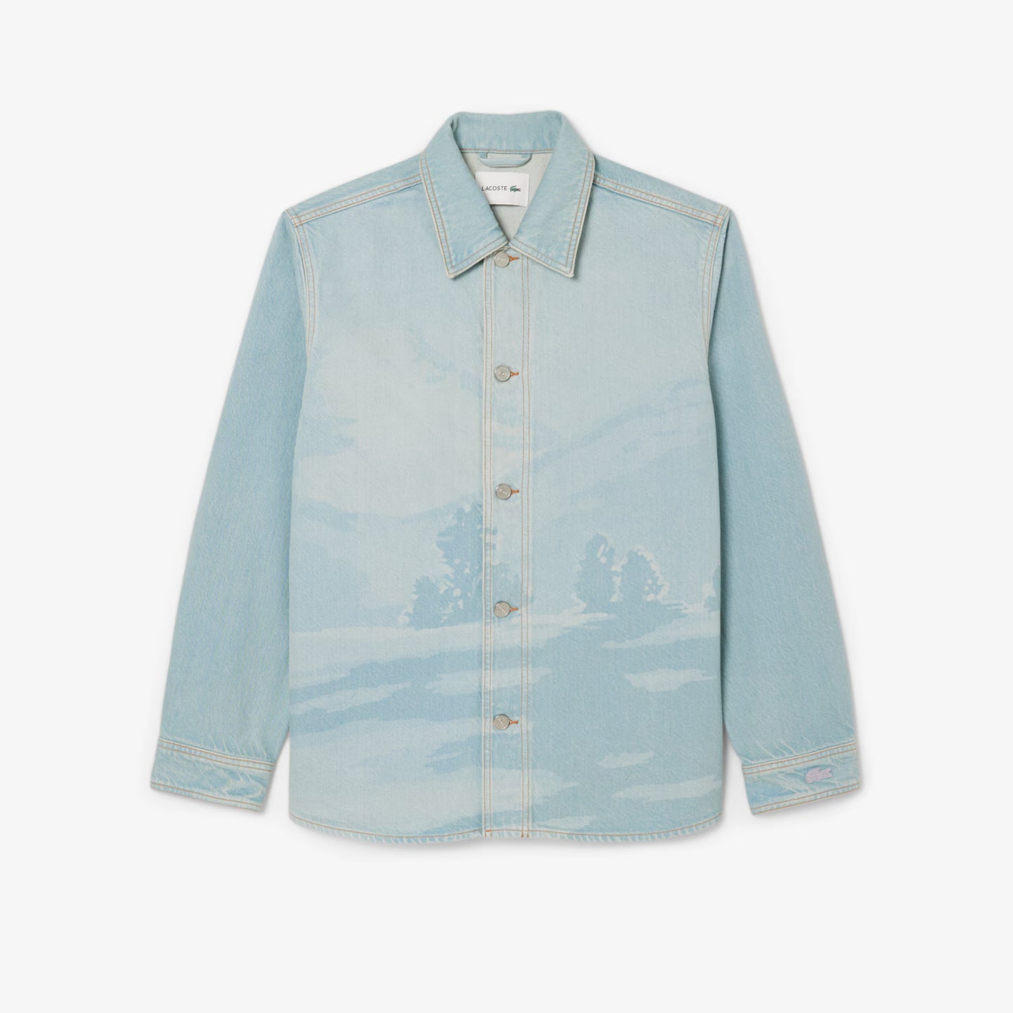 Surchemise en jean à motif paysager