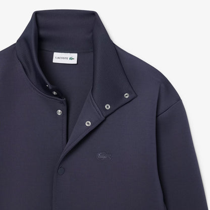 Veste brodée emblématique à col montant