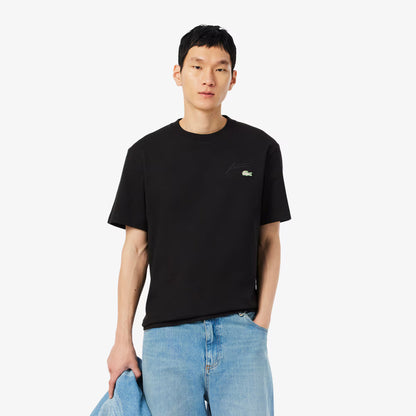 T-shirt en jersey épais brodé signature