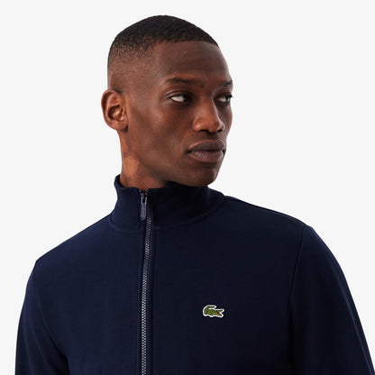 Sweat molletonné col montant zippé