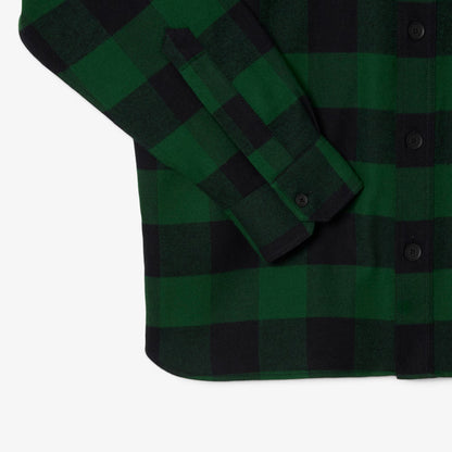 Surchemise oversized en coton à carreaux