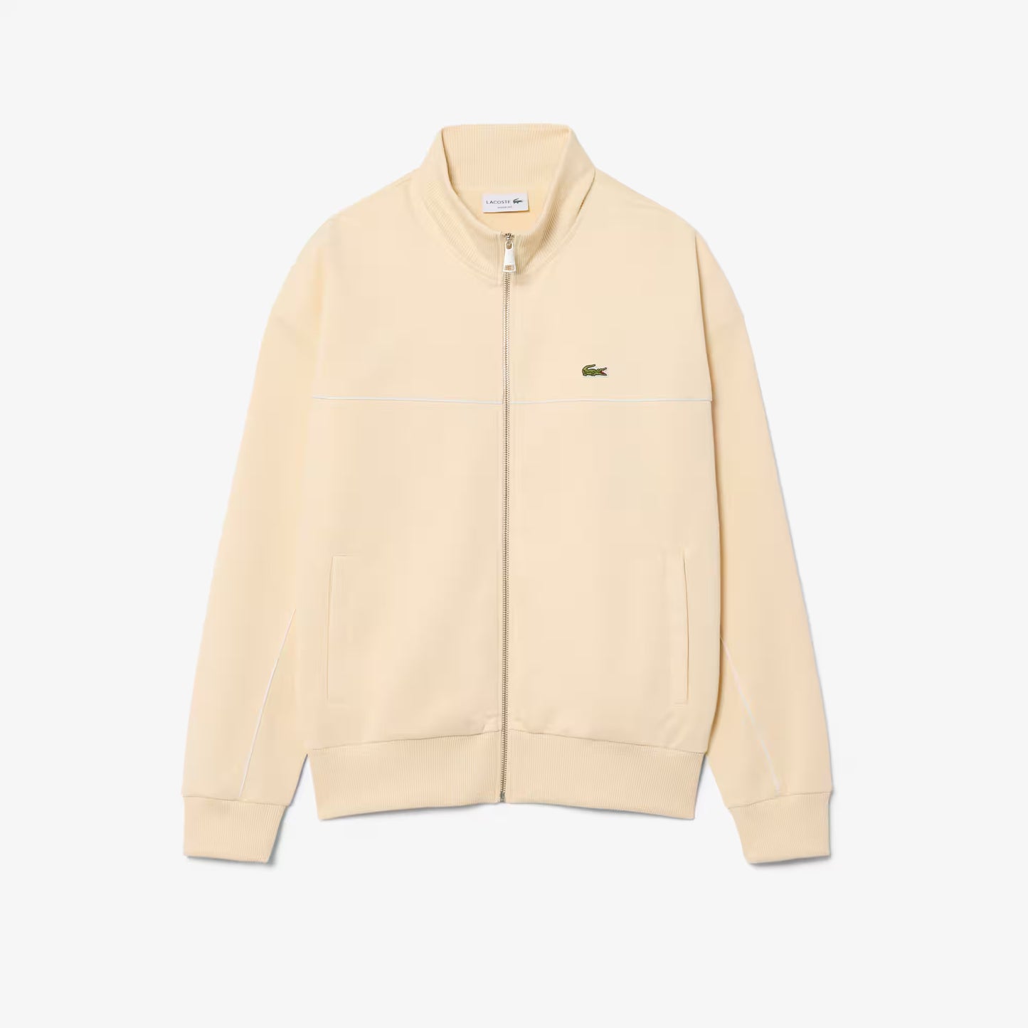 Sweat-shirt zippé à liseré contrastant