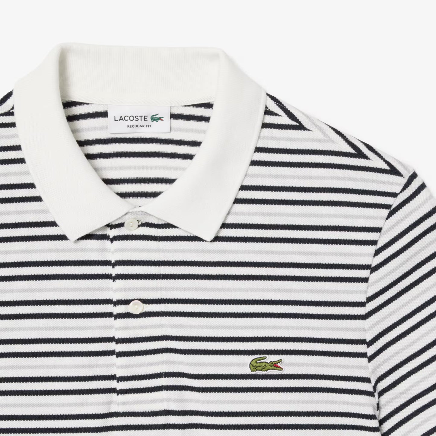 Polo Petit Piqué Rayé Coupe Classique