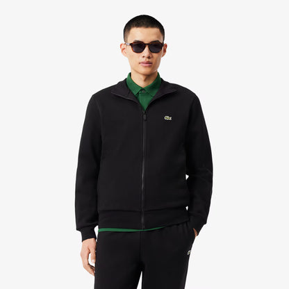 Sweat molletonné col montant zippé
