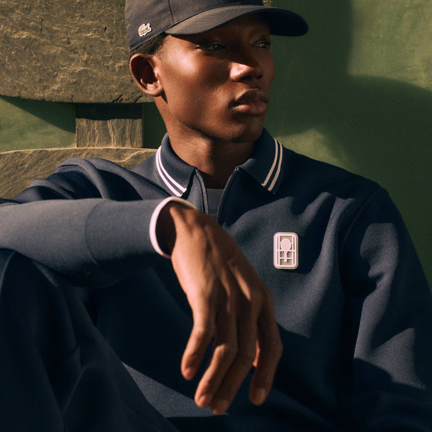 Polo zippé Héritage Tennis